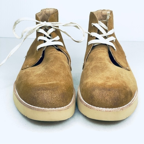 BRAND NEW VIBRAN brown suede casual lace up shoes men's 8.5 brown
